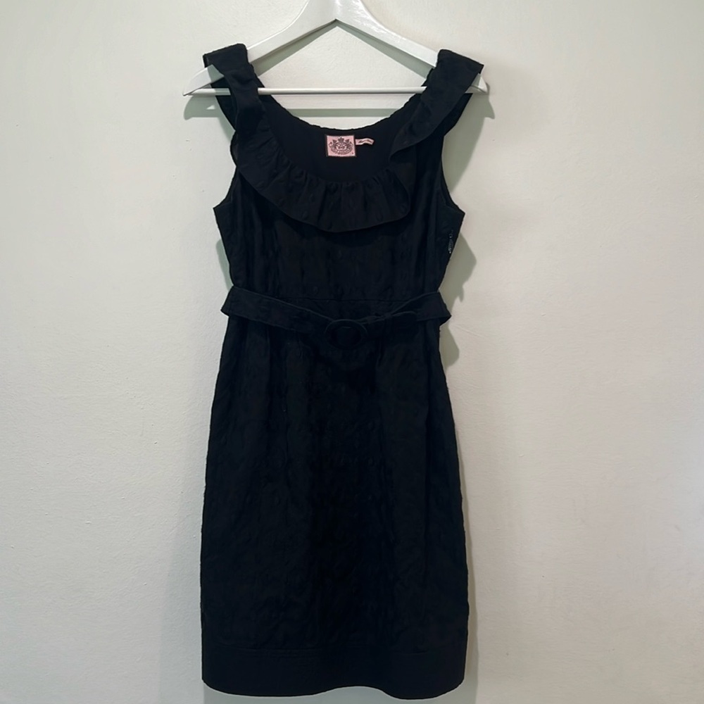 JUICY COUTURE BLACK COTTON
EMBROIDERED DRESS SIZE 4